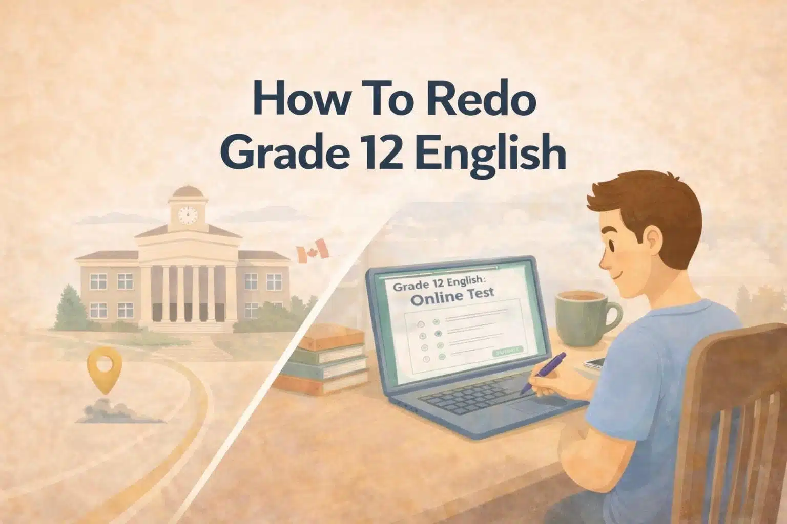 illustration-of-a-boy-taking-an-english-test-online-for-how-to-redo-grade-12-english